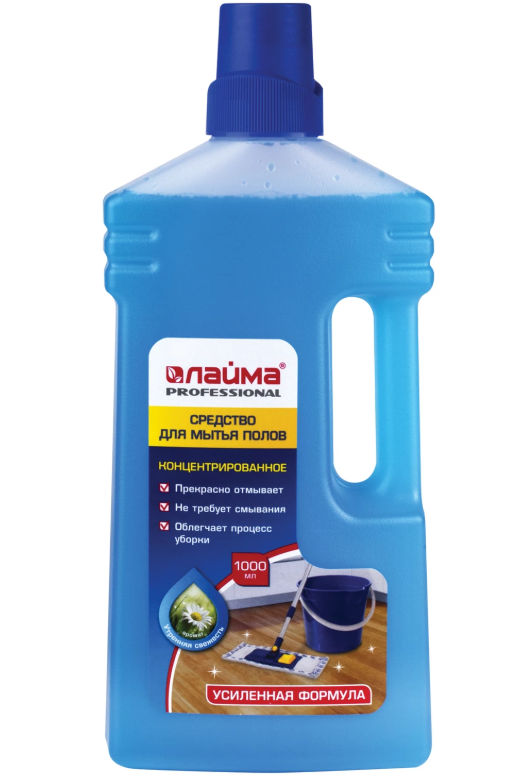 Купить Средство для мытья пола 1 л, ЛАЙМА PROFESSIONAL концентрат по ...